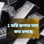 1 ভরি রুপার দাম কত চলছে